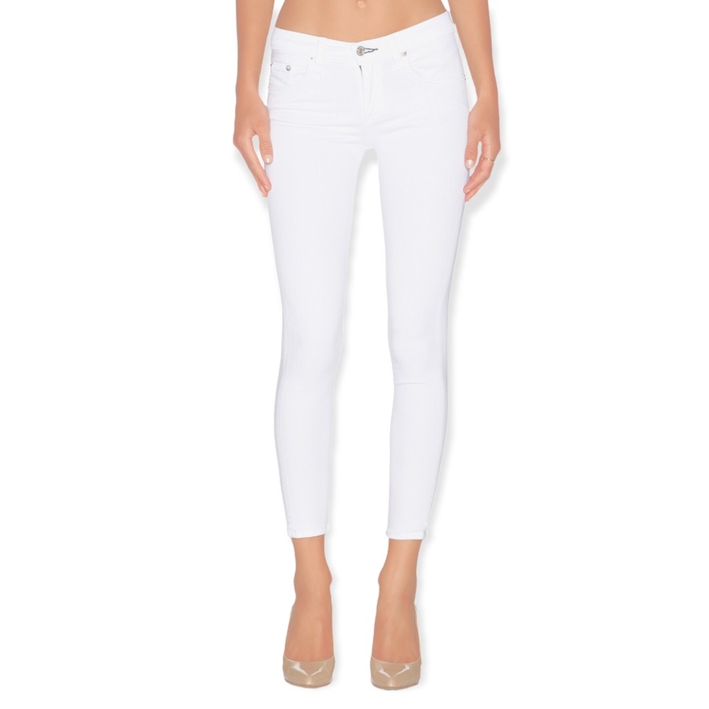 Rag & Bone The Capri in Bright White Skinny Jeans 23